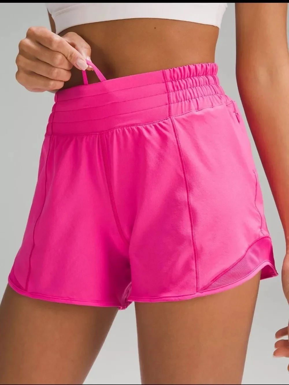 Lululemon Women's Hotty Hot High-Rise Lined Short in Sonic Pink Size 2 Tall